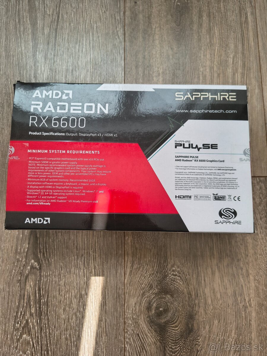 AMD SAPPHIRE PULSE Radeon RX 6600 8GB - 5