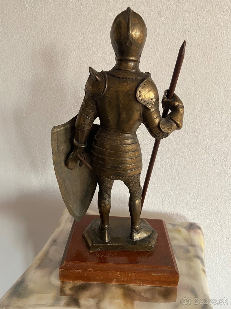 Rytier bronz,drevo,40cm,6,5kg - 5