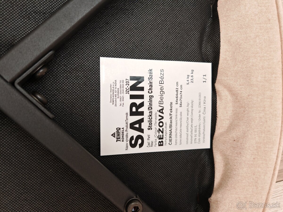 Predam stolicky Sarin Kondela 4 ks - 5