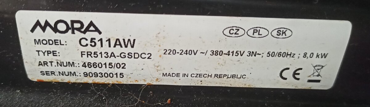 Elektrický sporák Mora C511AW - 5