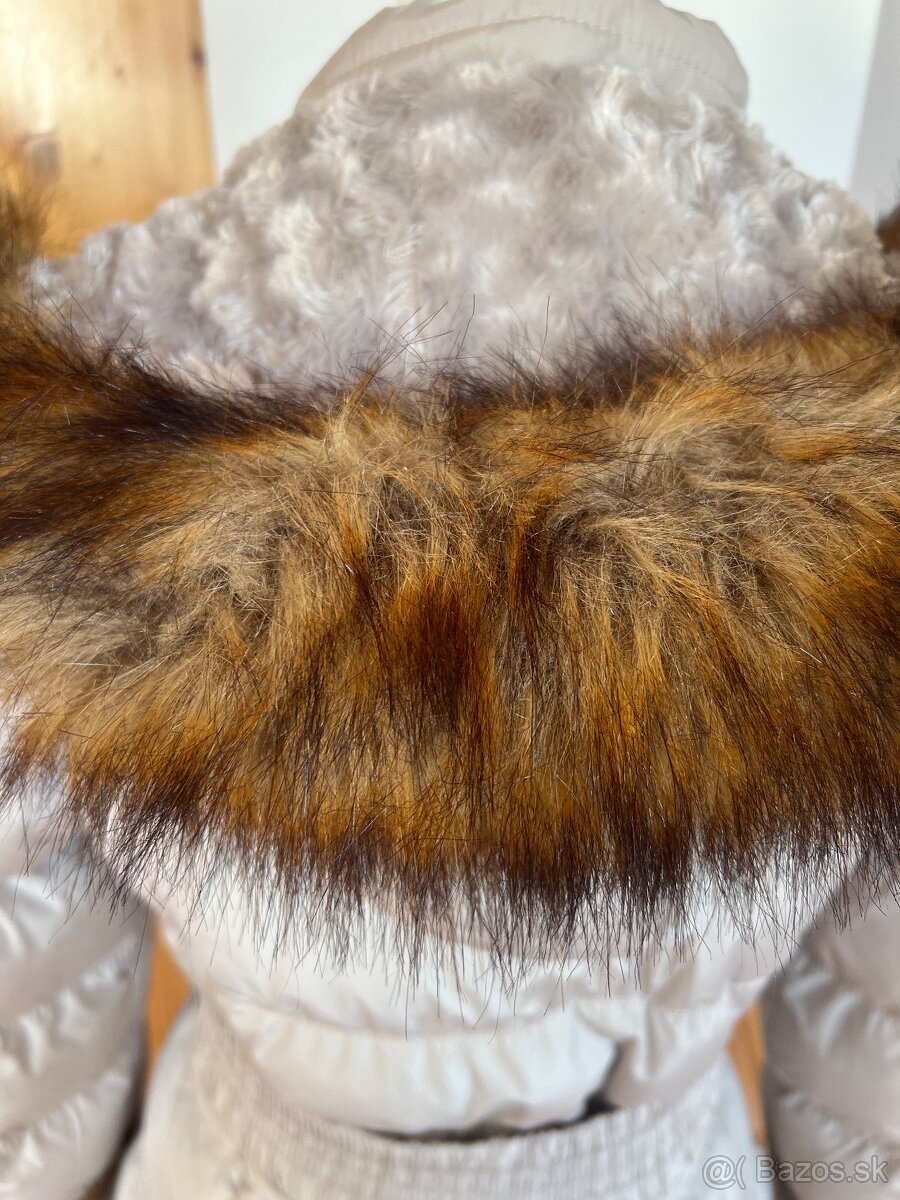 Béžová zimná bunda, S - 5