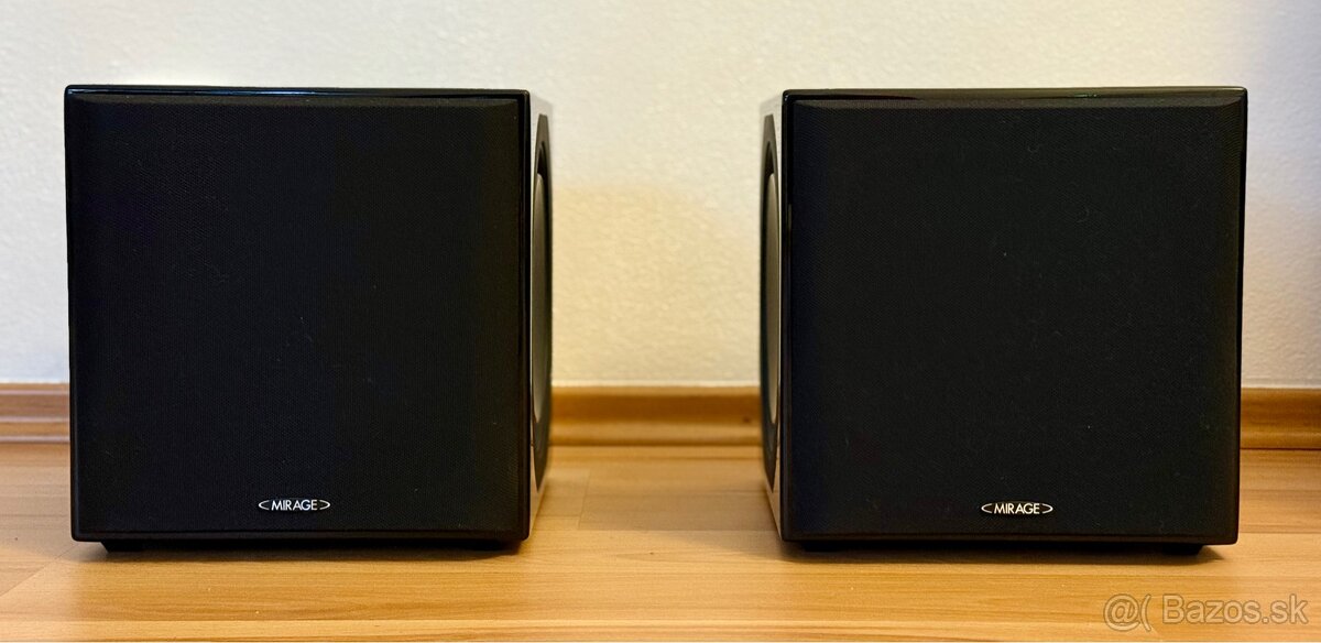 Predám 3 kusy subwoofer Mirage MM-8, gloss black - 5
