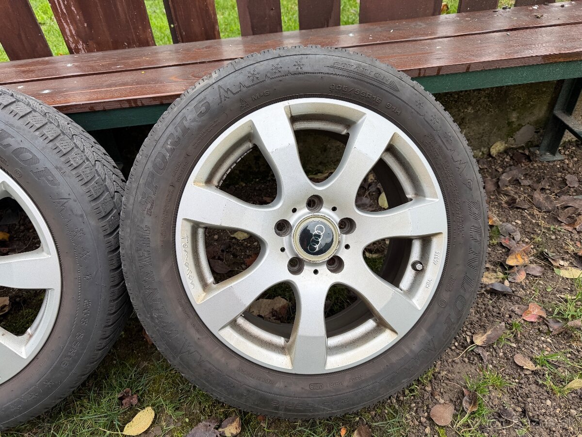 Disky 5x112 R16 + zimne pneu Dunlop - 5