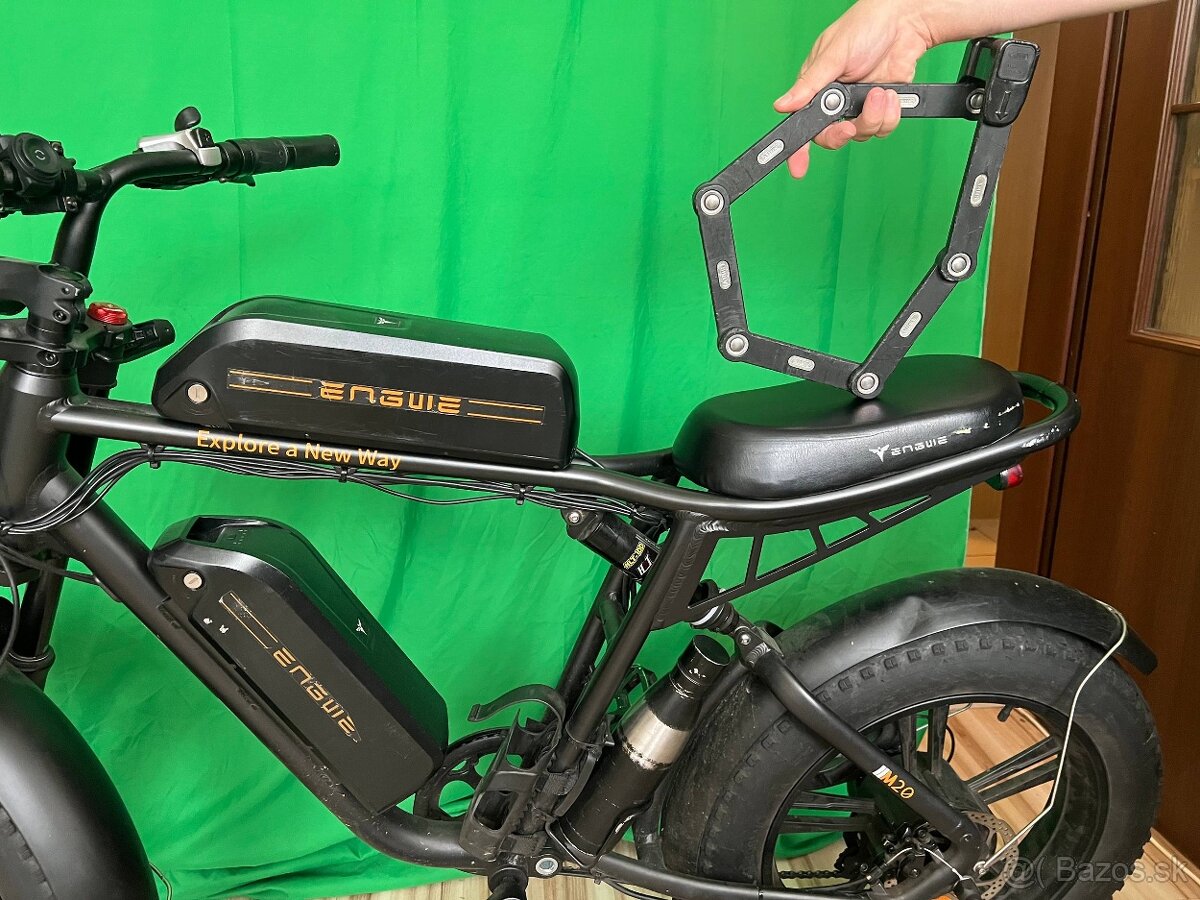 Engwe M20 – 4 batérie, 40+ km/h, 60 km bez pedálovania - 5