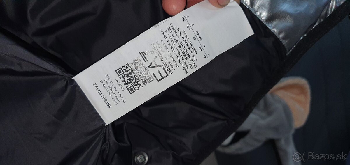 Armani bunda strieborna leskka veľkosť L - 5