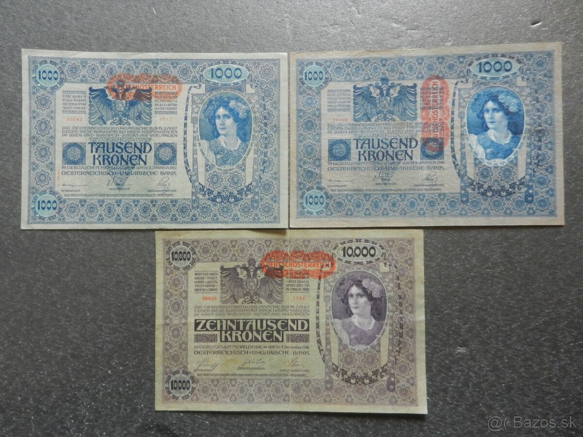 Bankovky staré RU a staré Rakúsko - 5
