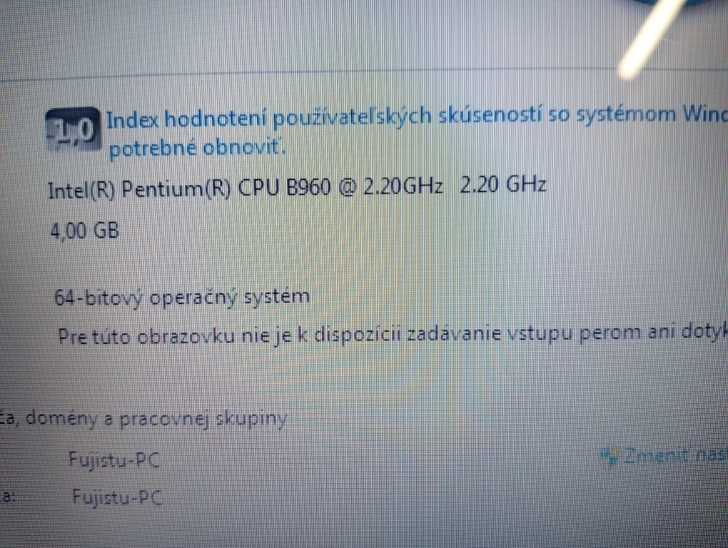 predám FUJITSU LIFEBOOK A531 , Windows 7 ,bez baterky - 5