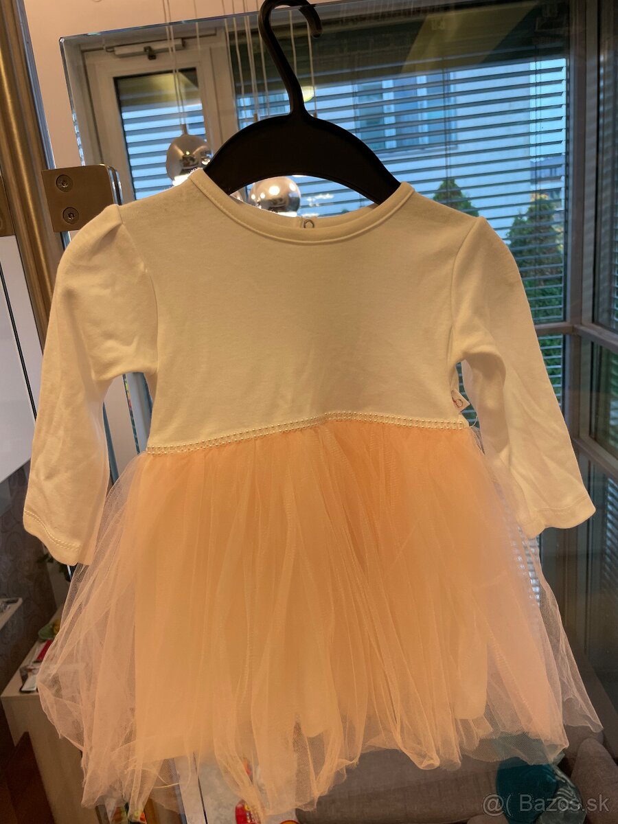 Detské slávnostné šaty s bolerom 86 - 5