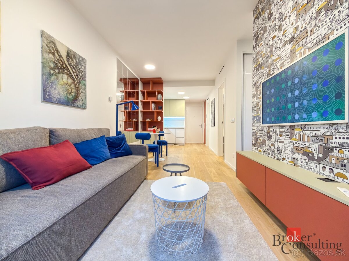 Dizajnový 1,5i byt s balkónom a výhľadom na Dunaj vo Vydrici – foto 5