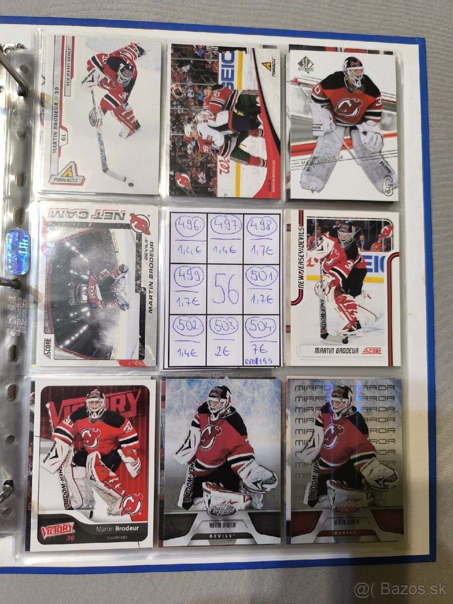 Hokejové kartičky - Martin Brodeur 3 - 5