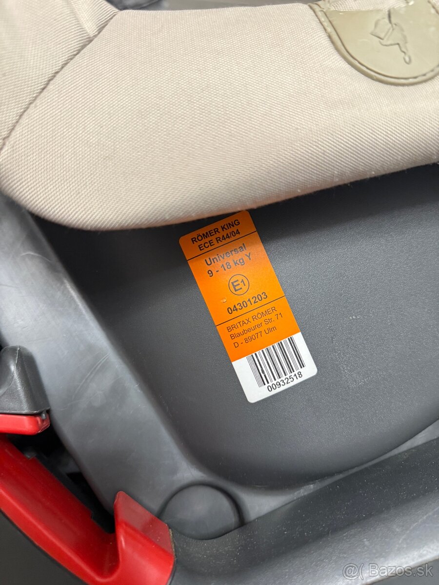 Autosedačka Britax Römer King II (9-18 kg) - 5