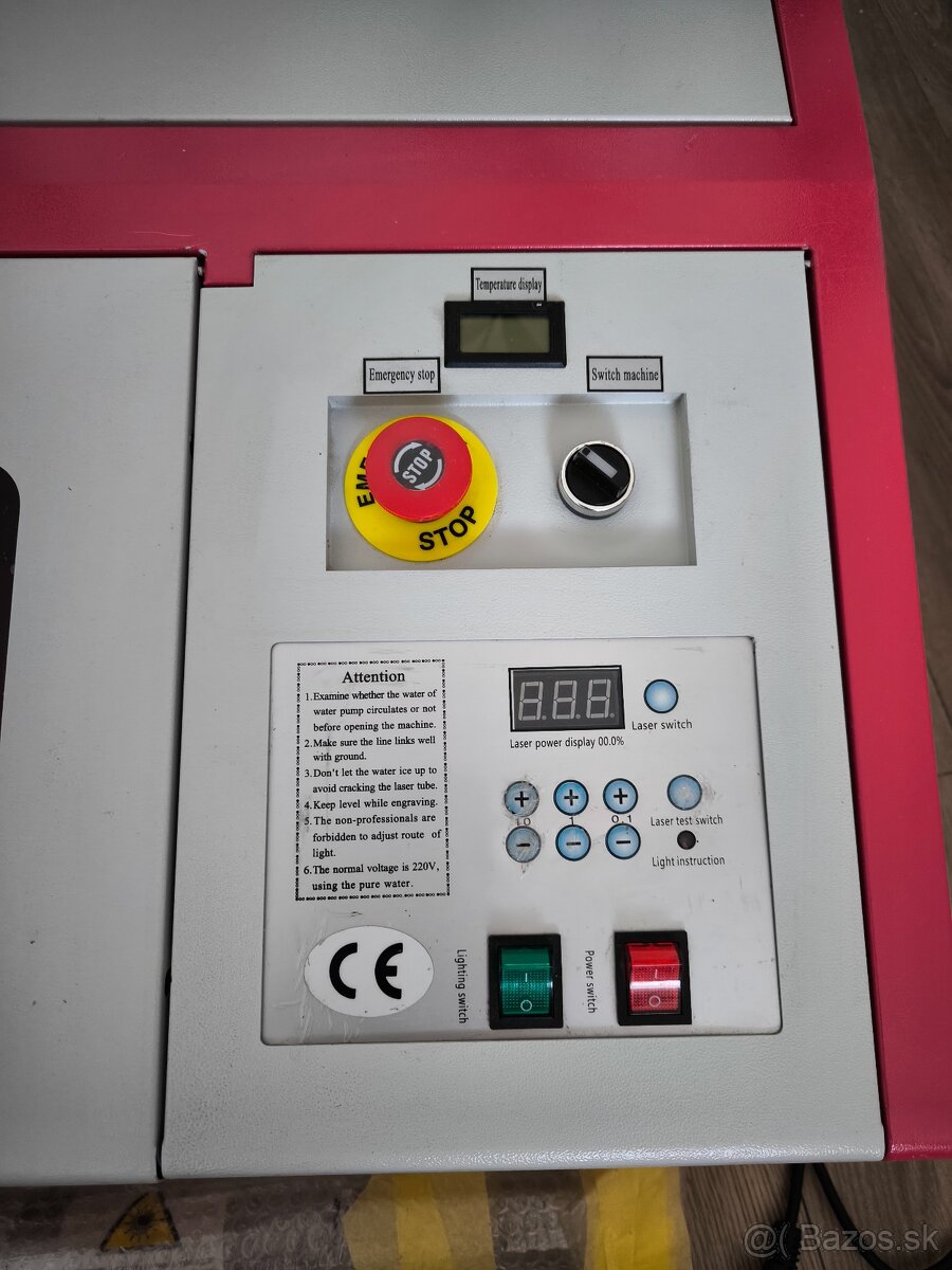 Laserová vypaľovačka gravirovačka CO2 40w - 5