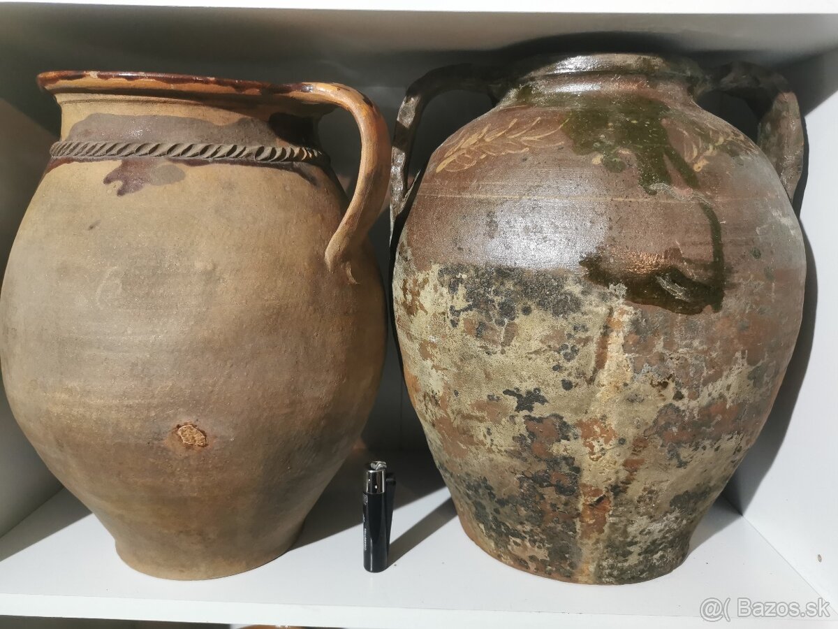 Staré hlinené hrnce - 5