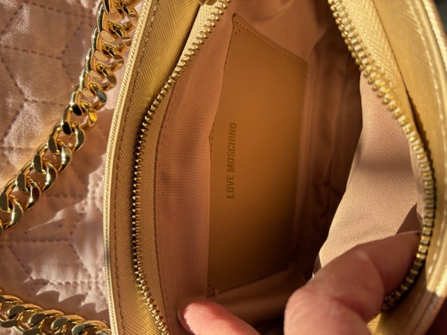 Kabelka Moschino zlatá - 5