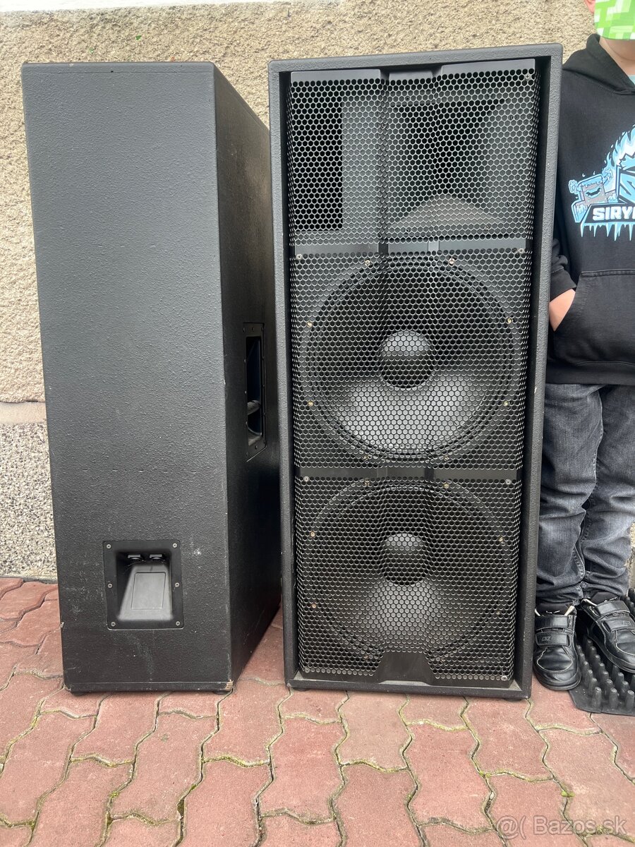 Predám reproduktorý 2x15"+ 1.4" - 5
