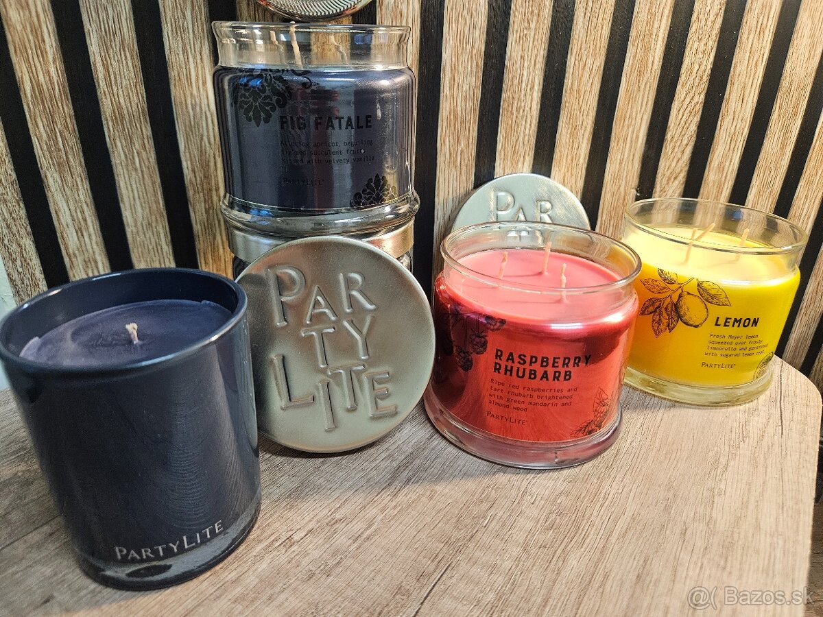 Sviečky od Partylite 3-knotové aj 1 knotové - 5