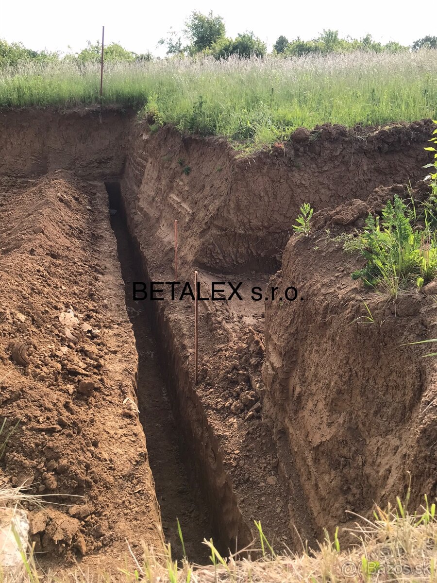 Ručné výkopové práce strojové bager doprava Minibager dovoz - 5