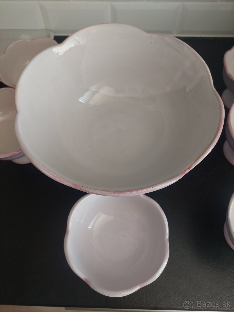 Keramický set - misa + 6 misiek - 5