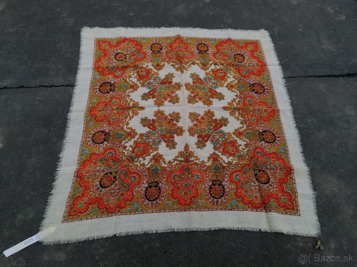 Predám starodávne kašmírové šatky a šál - 5