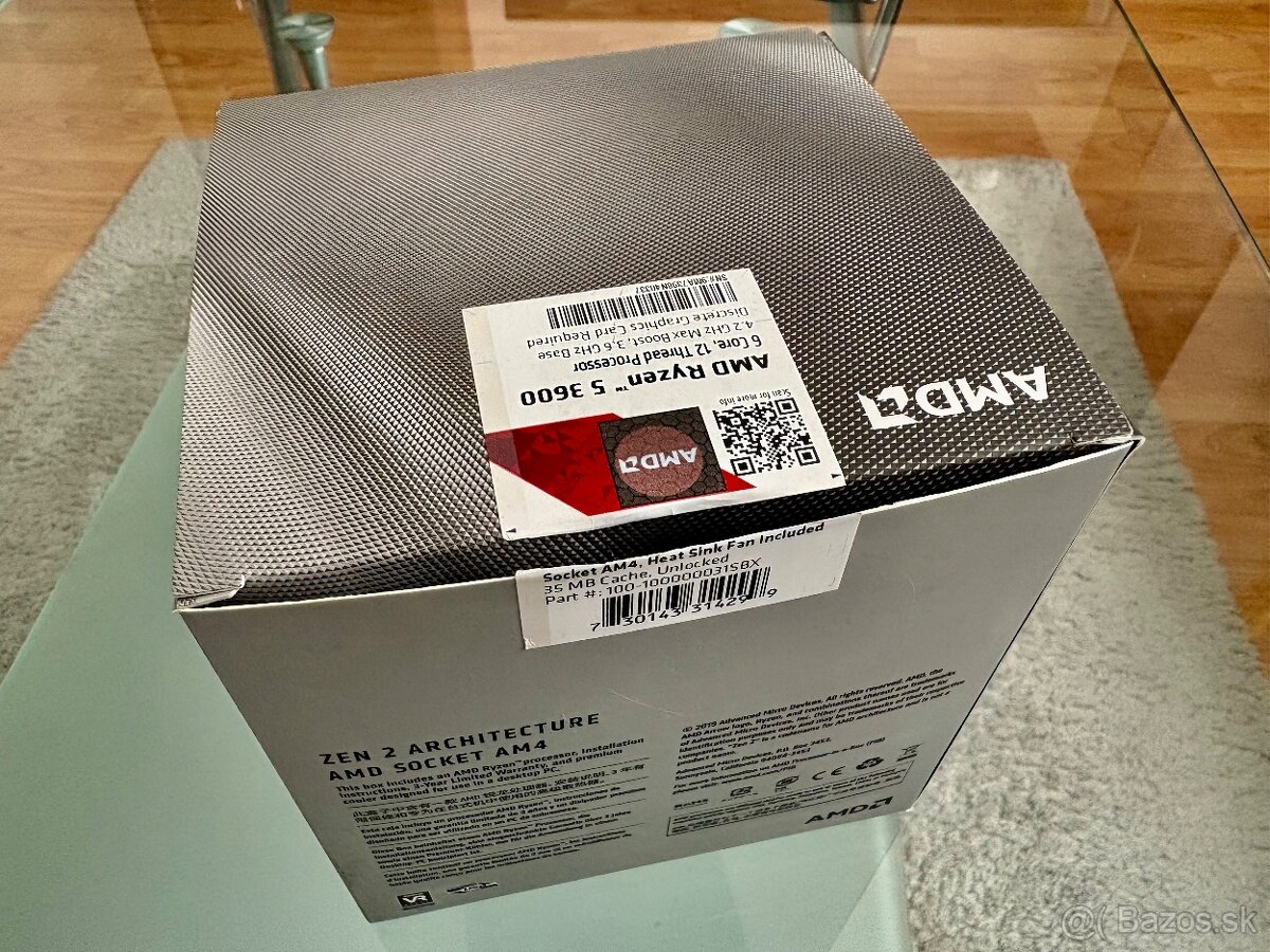 AMD Ryzen 5 3600 - Original komplet balenie - 5