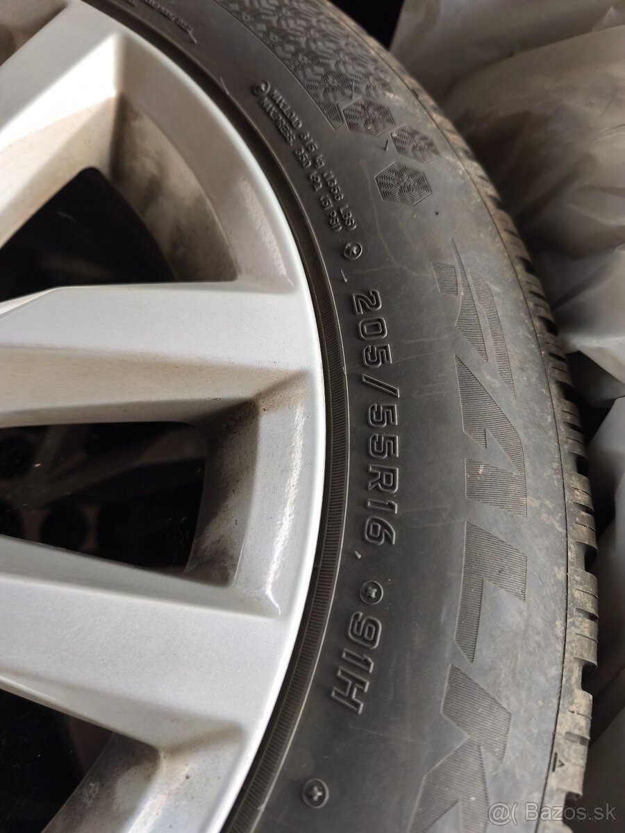 ALU sada 5x112 R16 gumy 205/55/r16 Audi, VW, Škoda, Seat - 5