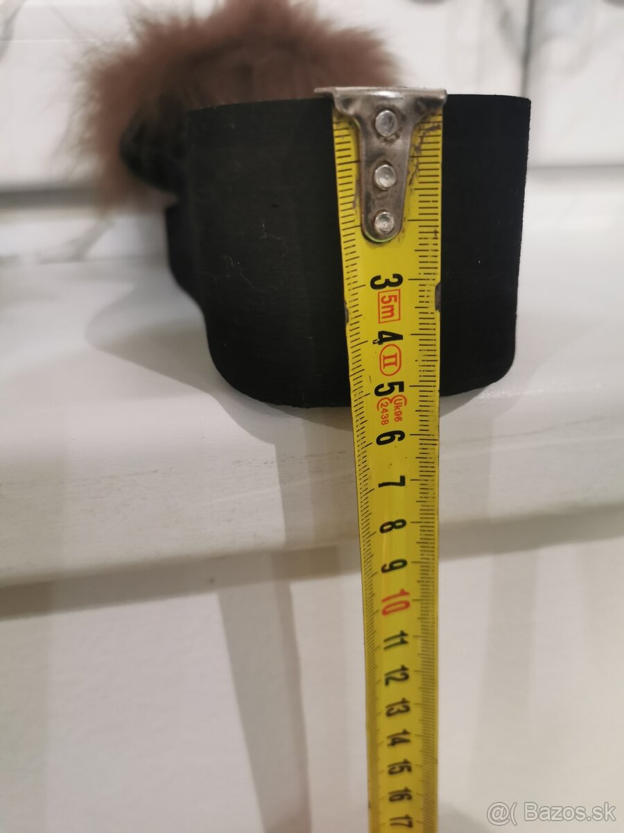 Nový tovar - Akcia šľapky s kožušinou, posl.kus veľkosť38 - 5