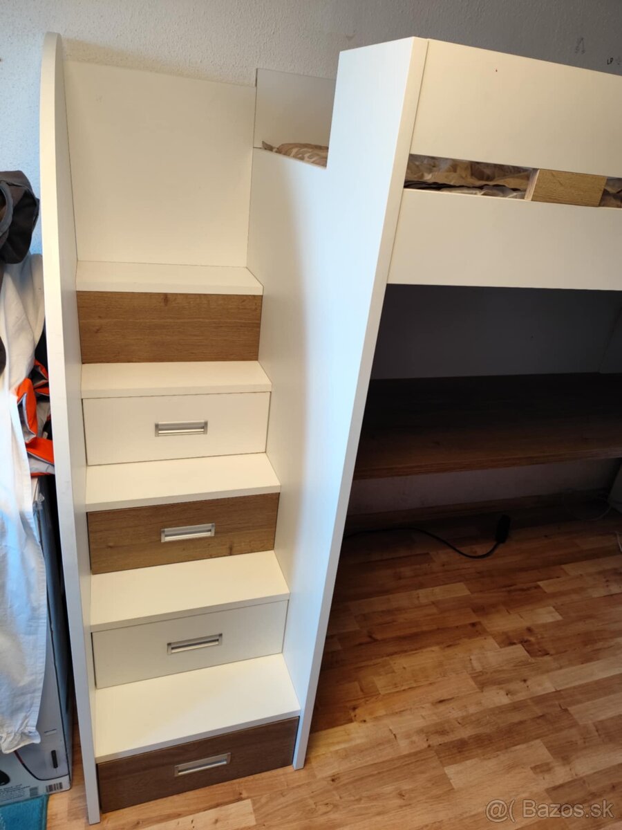 Poschodová posteľ so stolom - 5