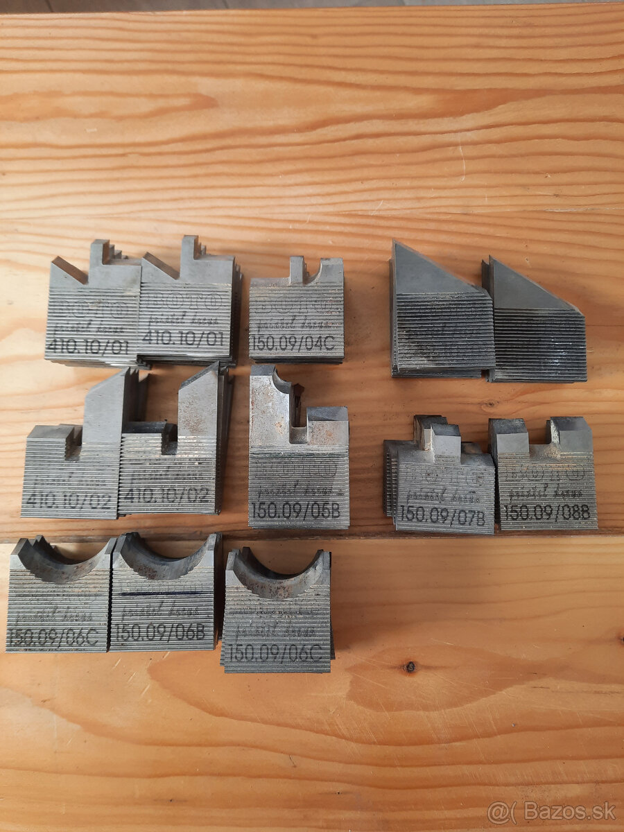 Predám nové aj použité nástroje a pomôcky pre štvorstranné f - 5