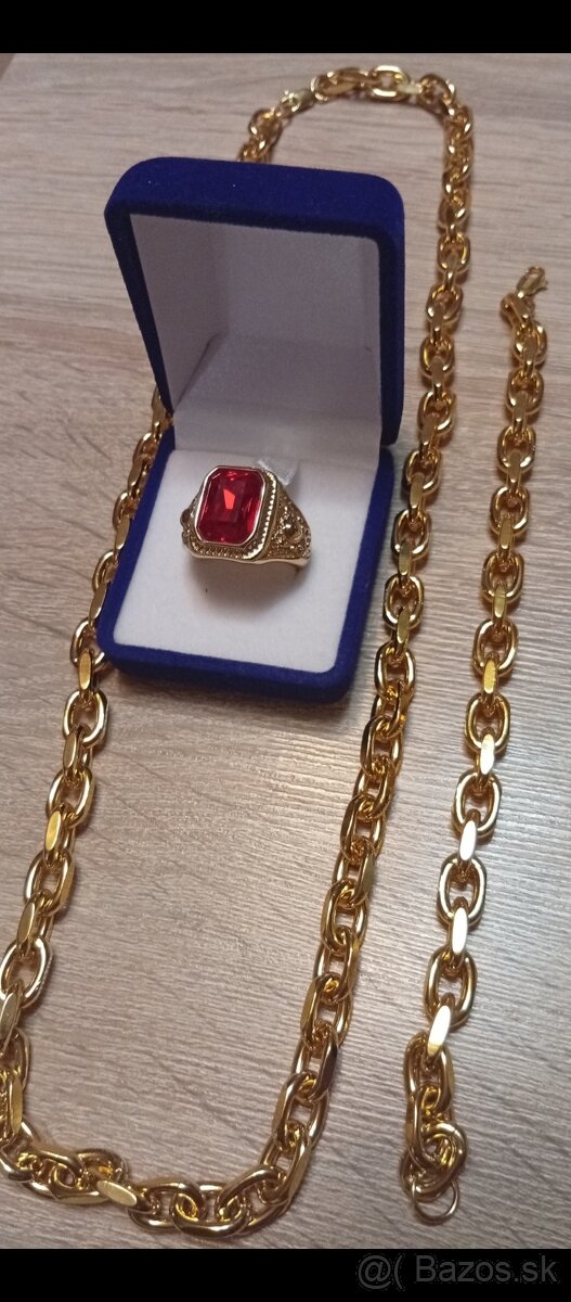 Krásny pozlátený pánsky set..plus darček - 5