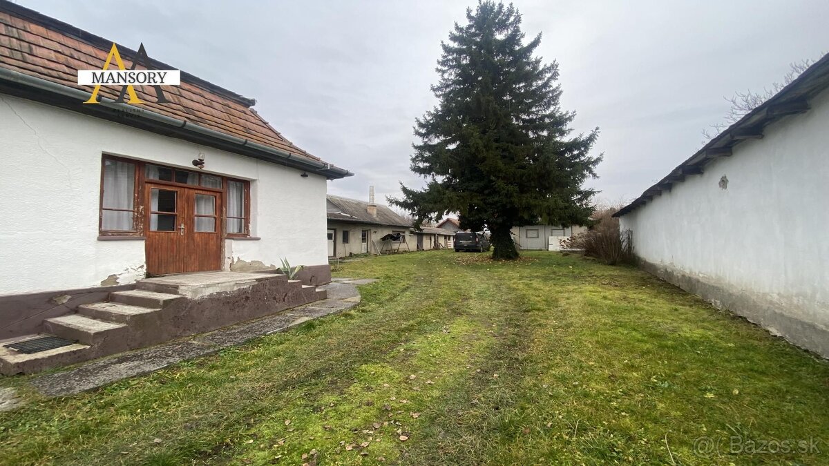 Na predaj 4 izbový rodinný dom za 33 000 eur na pozemku 174 - 5