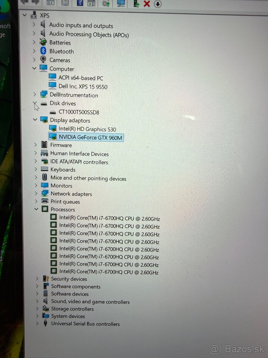 Dell XPS 15 4K (9550), 32GB, 1TB - 5