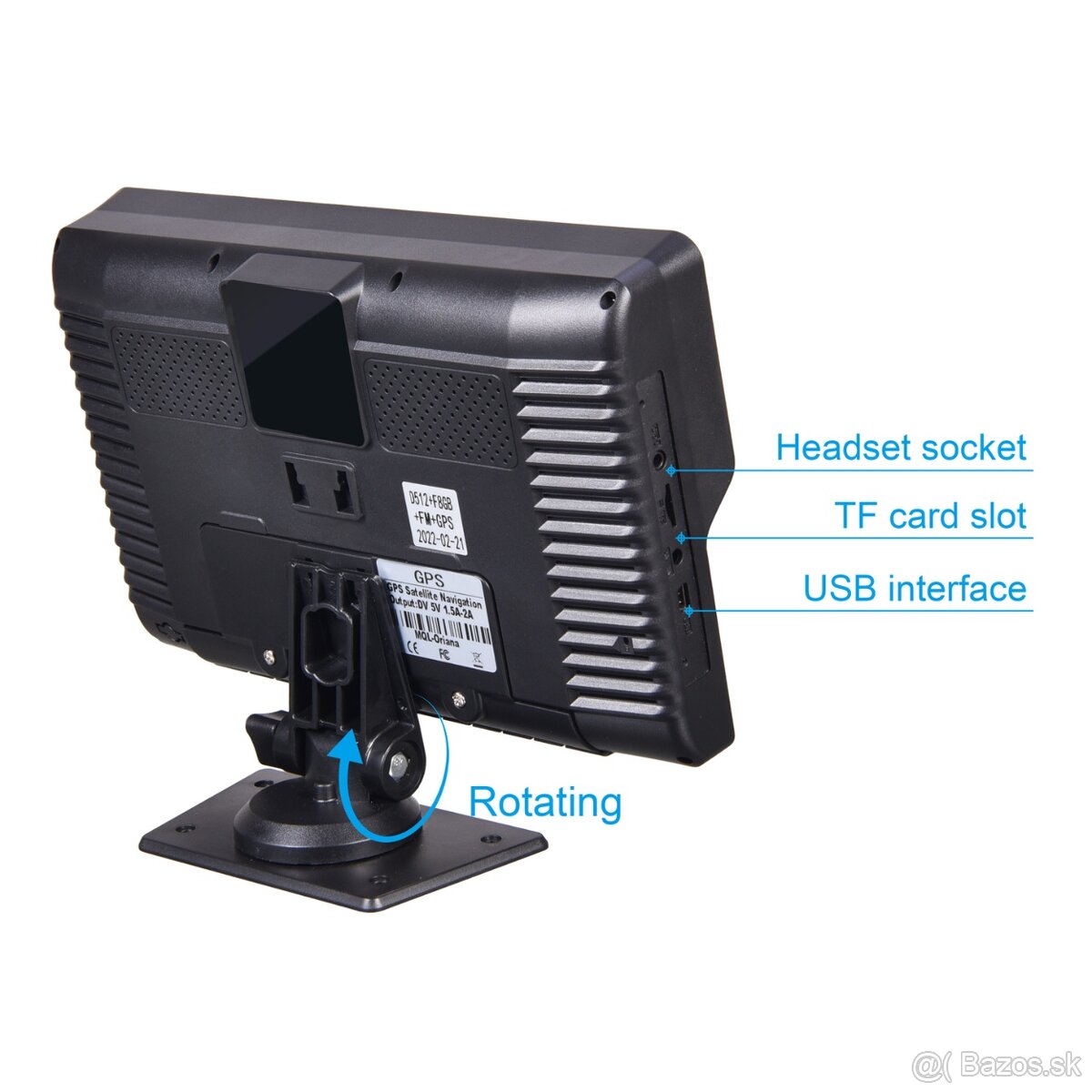 GPS 9",TIR 2025,256MB+8GB,WIN CE 6.0,IGO PRIMO,CLONA,SK - 5