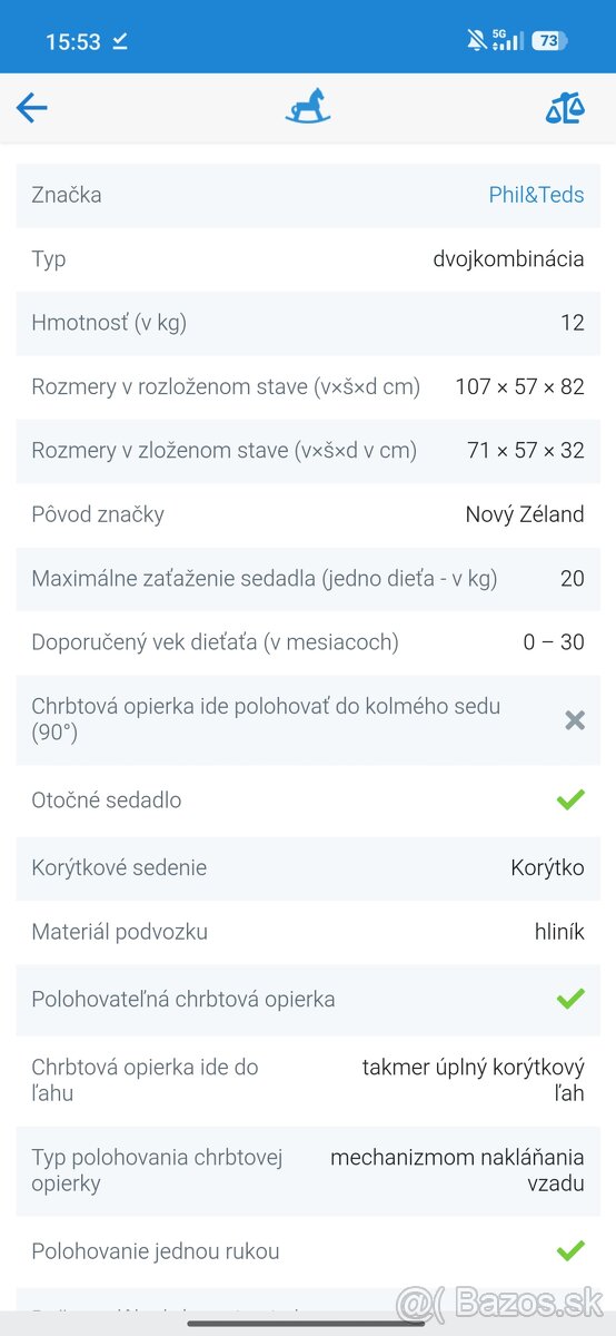 Kočík 4v1 Phil&teds Mod - 5