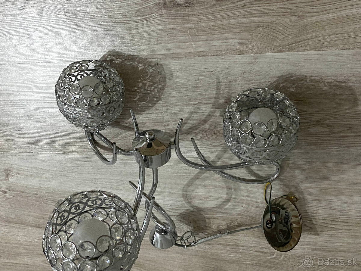 Elegantný stropný luster s krištáľovým efektom - 5