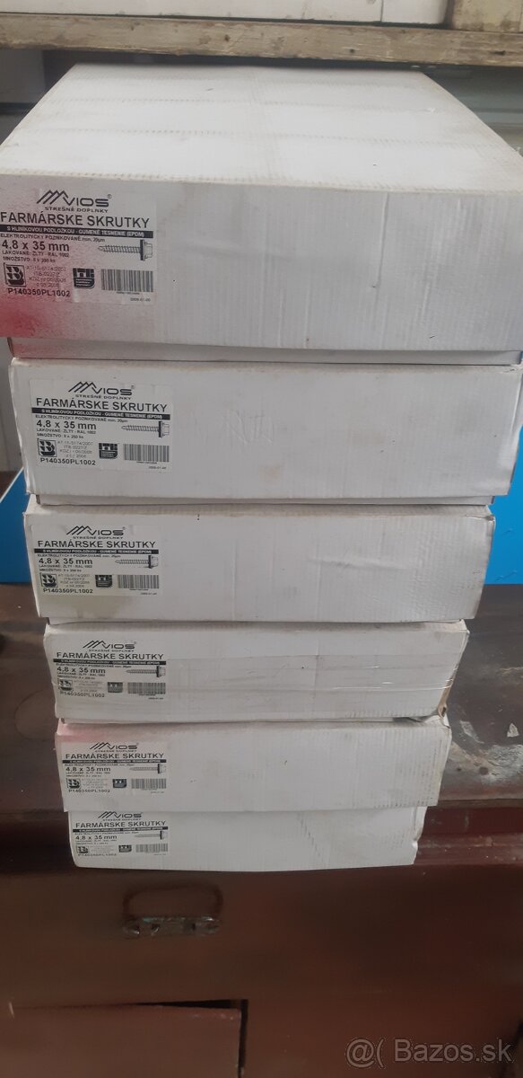 Farmárske skrutky 4,8x35 RAL 1002 - 5