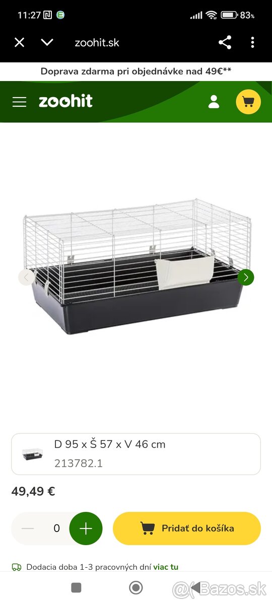 Klietka pre morča alebo zajaca - 5