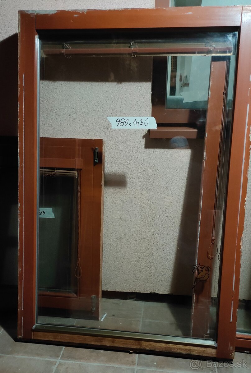 okna 2sklá a dvere balk. euro-rámy použité - 5