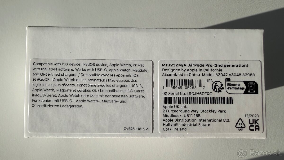 Apple Airpods Pro 2. Gen, v záruke, doklad, výborný stav - 5