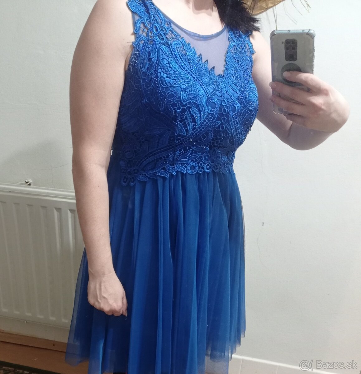 Kratke saty kralovsky modre - 5