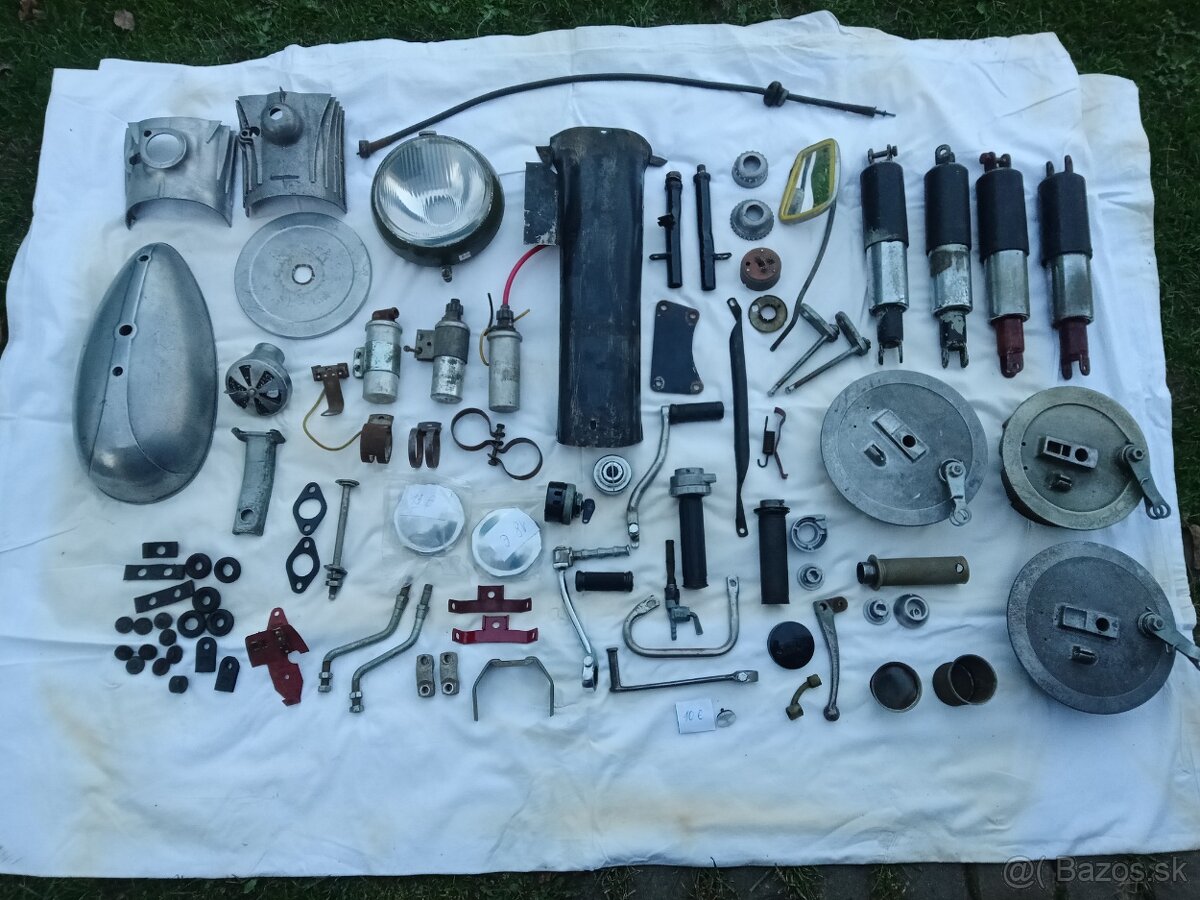 Dynamo jawa perák 250-530 a predný tlmič - 5