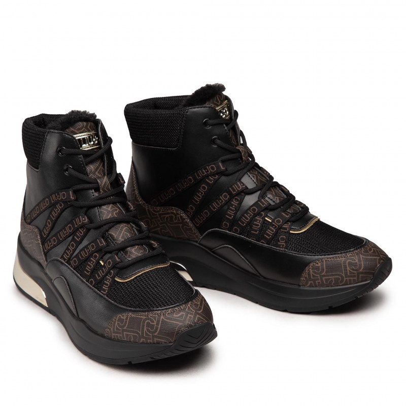 Sneakersy Liu Jo členkové zateplené kožušinkou veľkosť 37 - 5