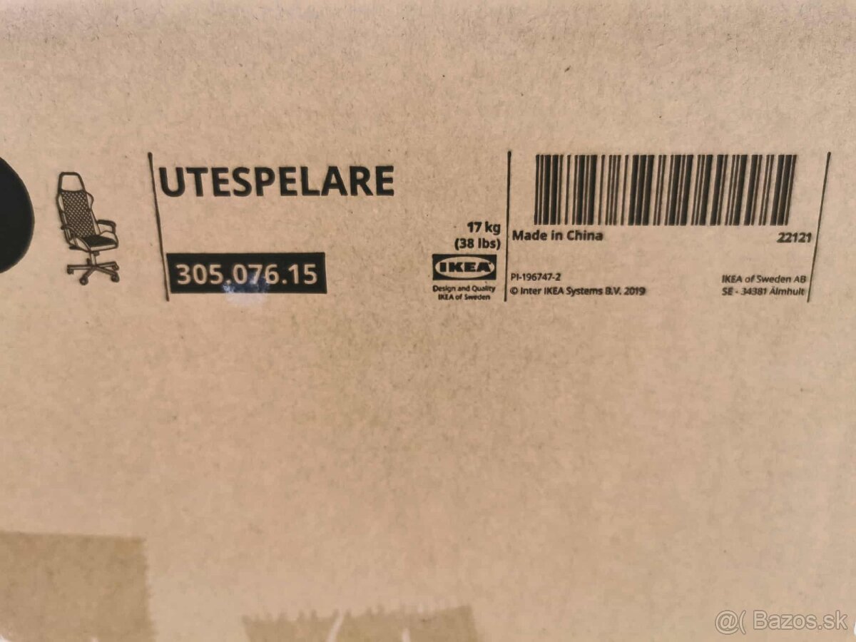 Kancelárska stolička IKEA UTESPELARE Bomstad - 5