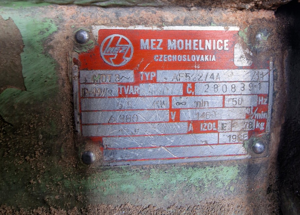 Cirkulár - hoblovka 5,5kW 380V - 5