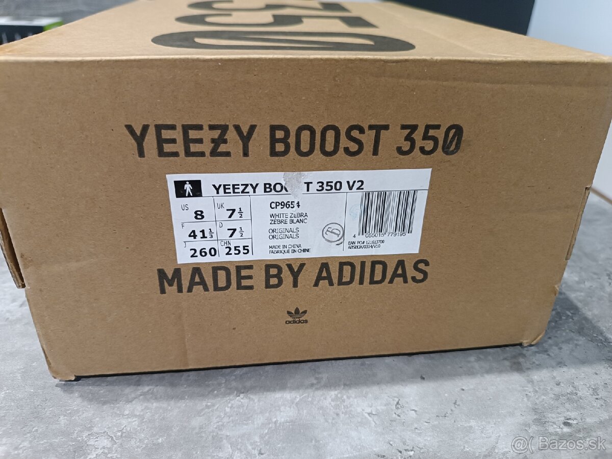 350 V2 Zebra Yeezy Boost 41 1/3 - 5