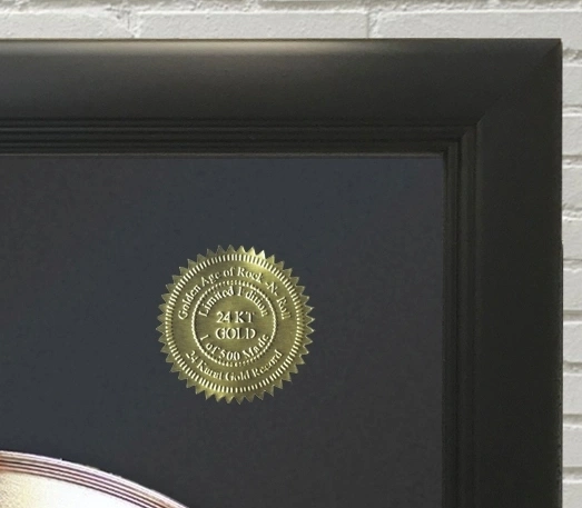 Predám zberateľský rám Nirvana – Nevermind Gold Framed Gold - 5