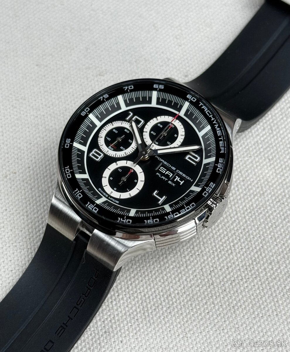 Porsche Design, model P6360 black dial, originál hodinky - 5