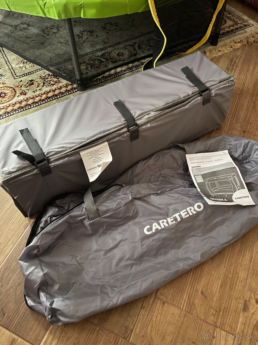 Caretero detská skladacia ohrádka Quadra graphite - 5