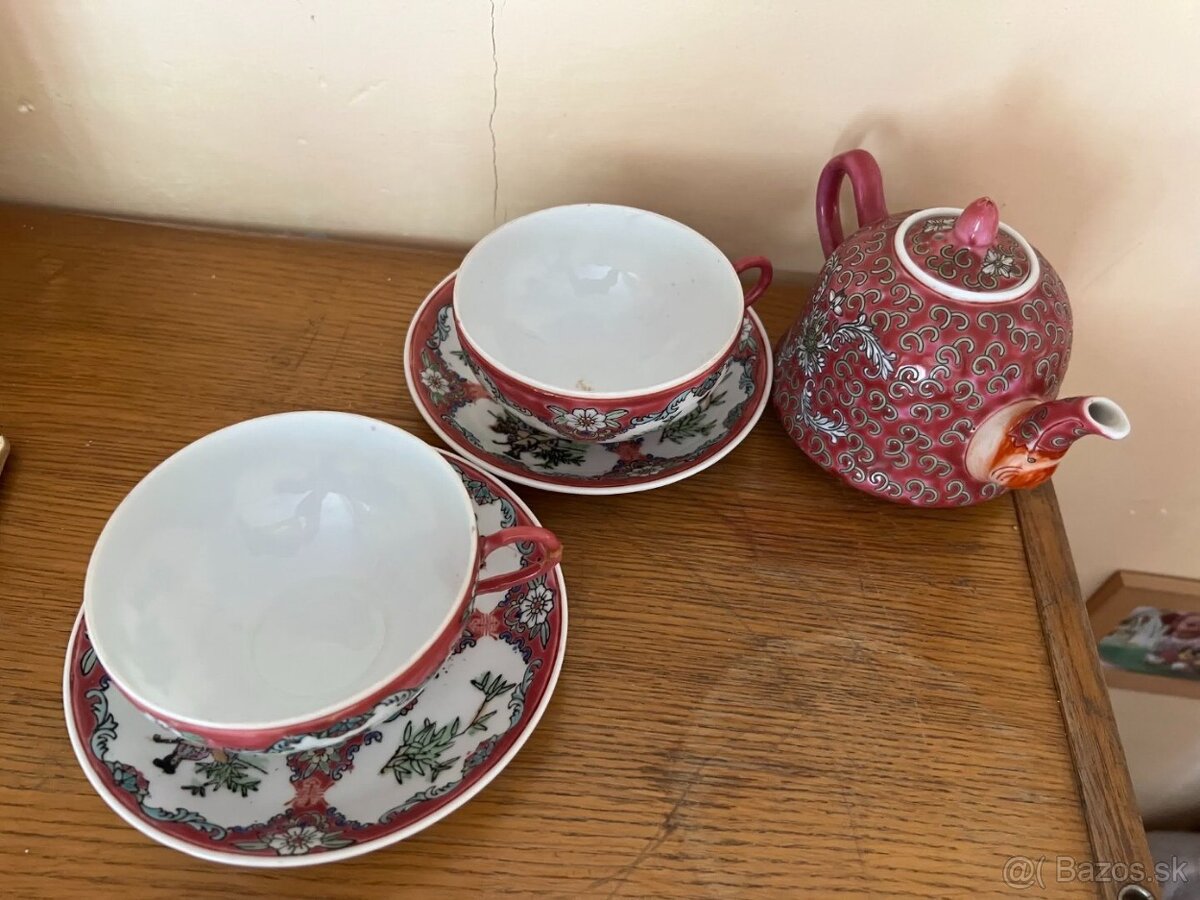 porcelán, keramika sady hrnečků, talířků, váz - 5