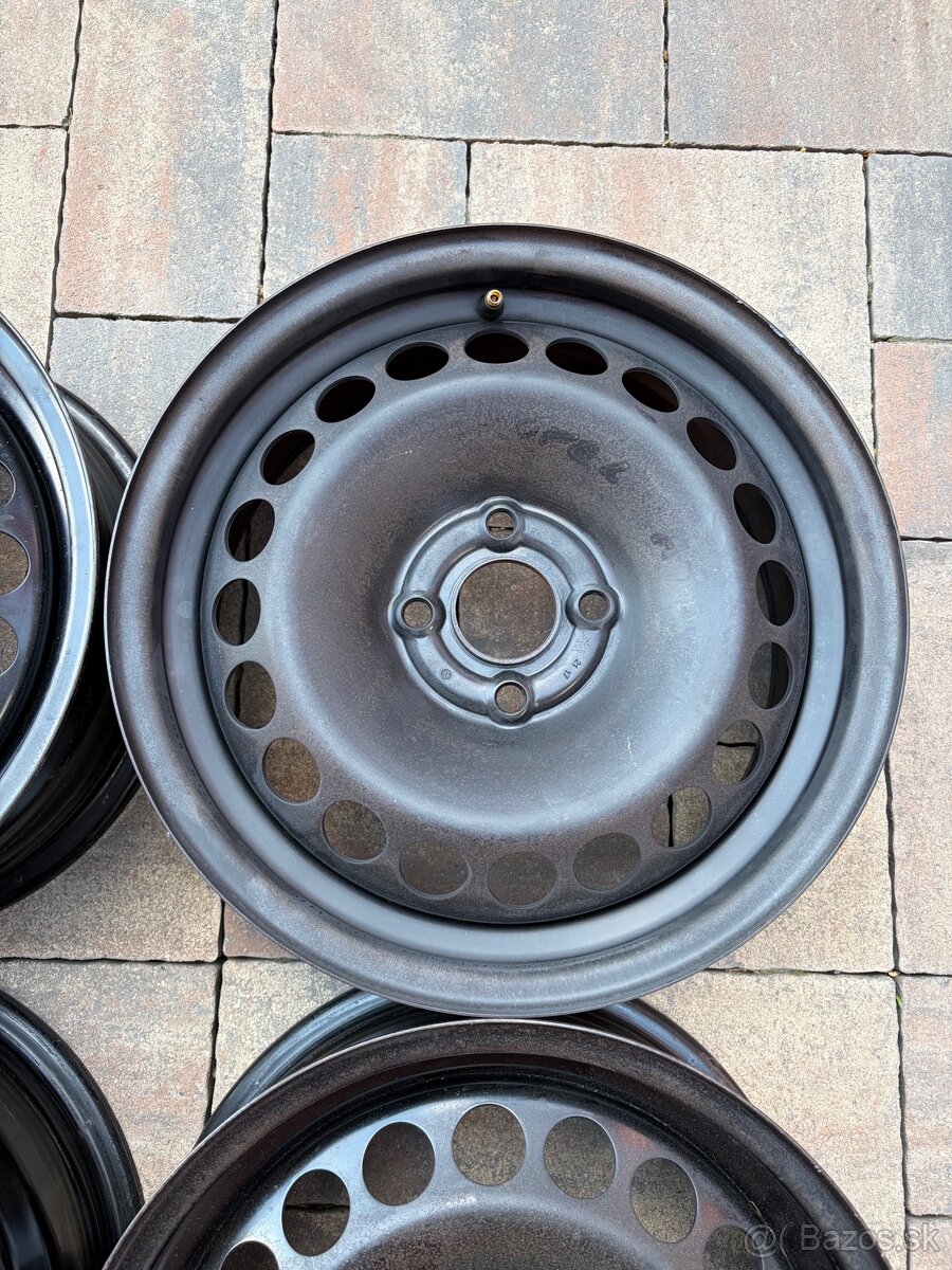 Plech. disky Opel R15, 4x100 - 5
