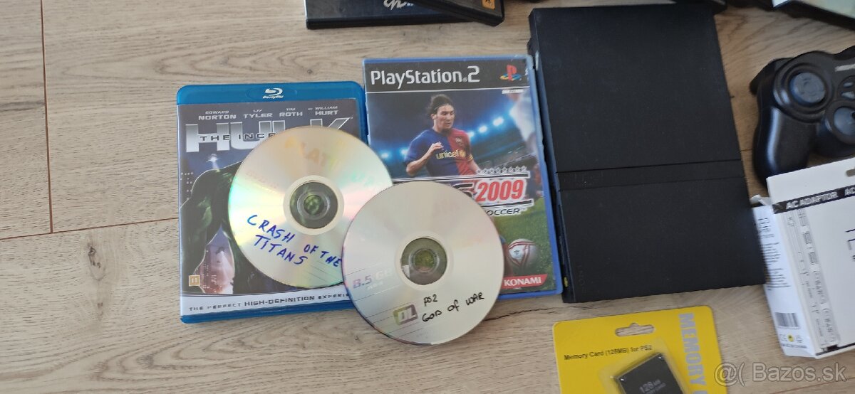 Playstation 2 slim + 128 karta, 2 ovládače - 5